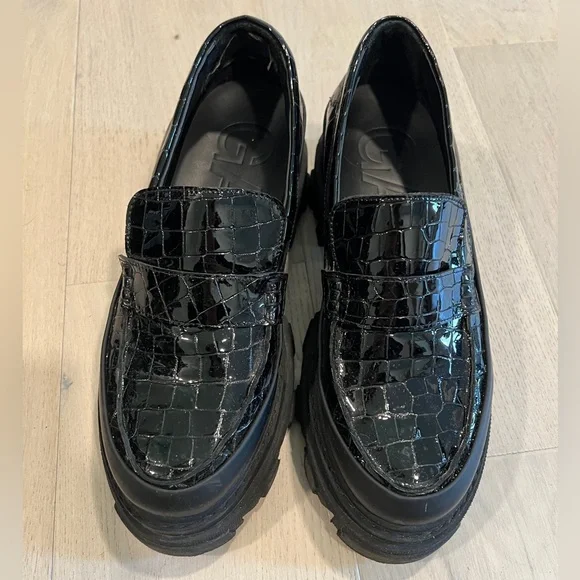 Ganni lug sole embossed loafers - Picture 3 of 8